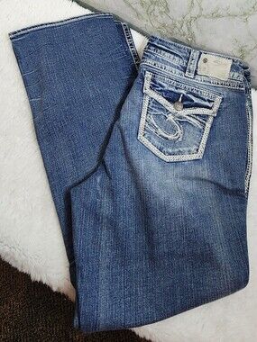 Silver Suki Flap Jeans